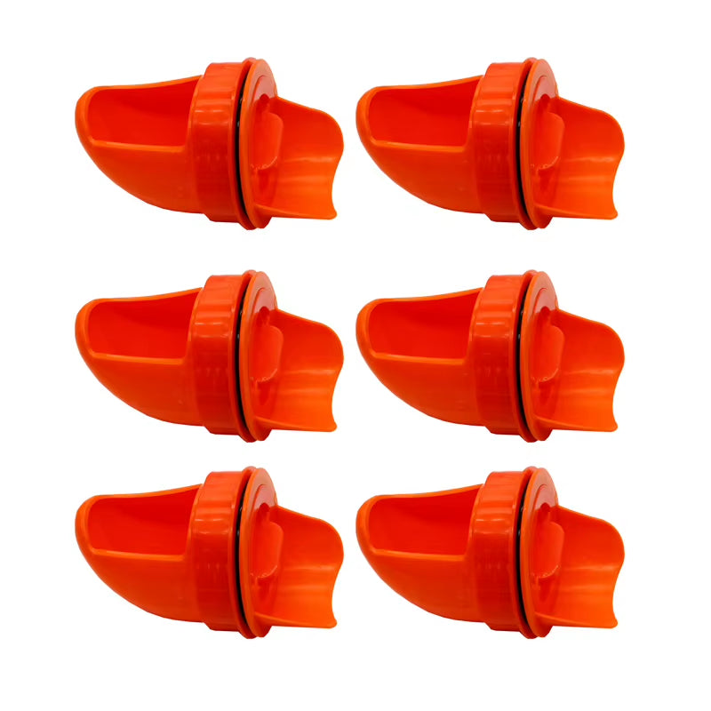 Farm Chicken Feeder Port Kit, 4 Rainproof No-Waste Ports for Buckets – image 5
