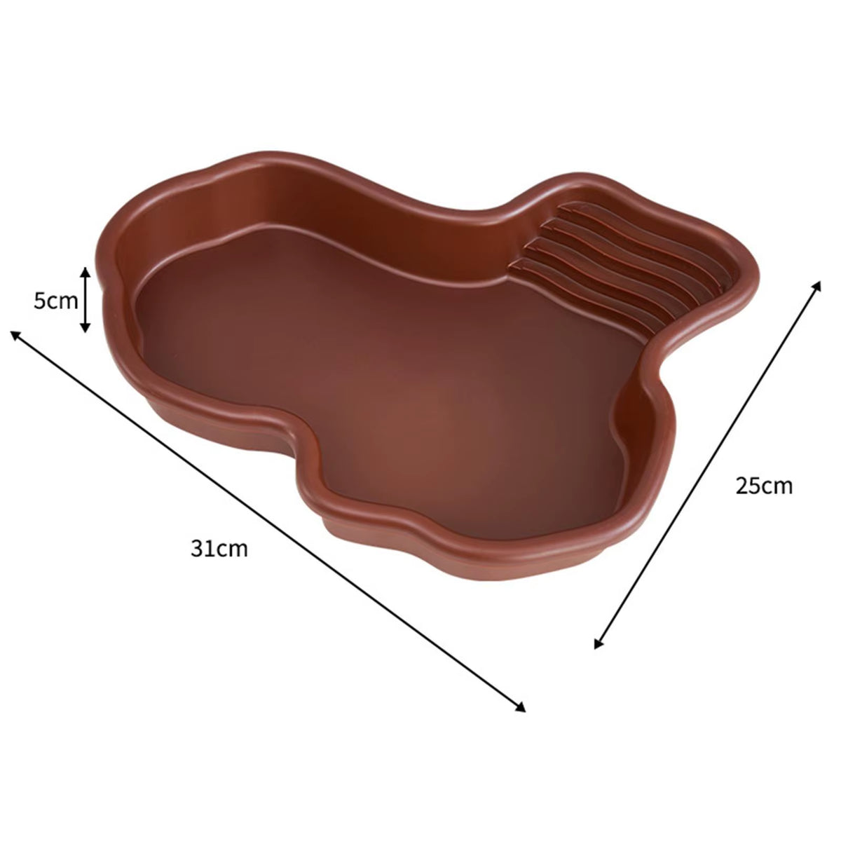 Reptile Bathing Pool with Ramp, Large Turtle and Tortoise Water Dish – image 7