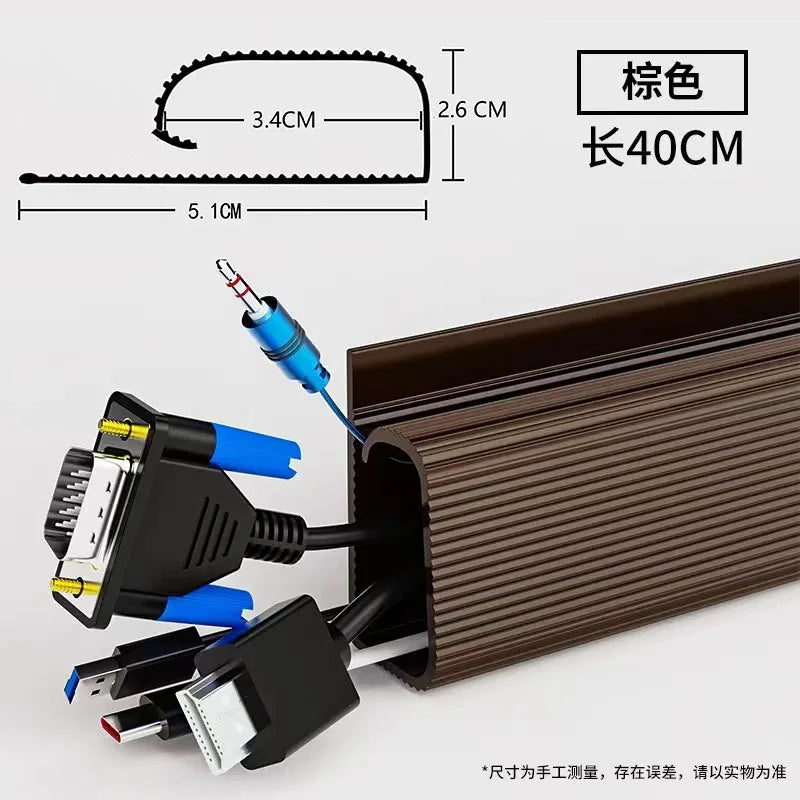 Under Desk Cable Raceway, No-Drill Wire Organizer Channel – image 9