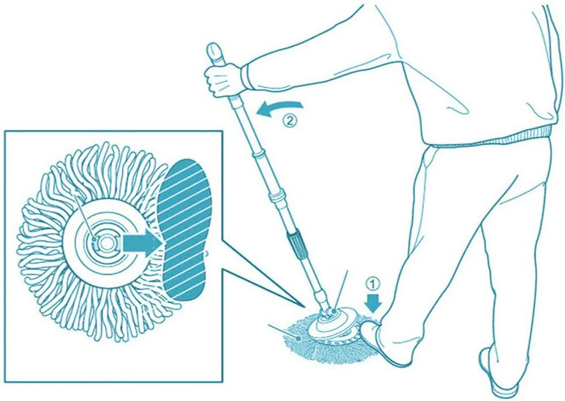 Spin Mop Replacement Heads 6-Pack Microfiber Refills – image 6