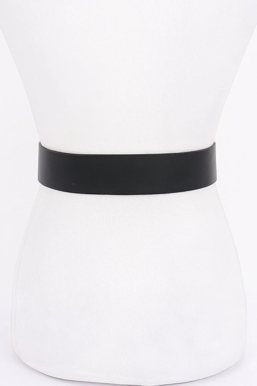 Wide Faux Leather Belt with Metal Buckle, 2 in x 39.5 in – image 6