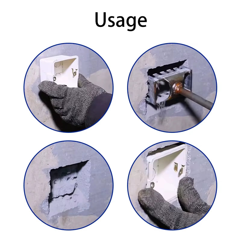 Square Hole Wall Opener - Electric Hammer Drill Bit for Outlet Box & Socket Installation