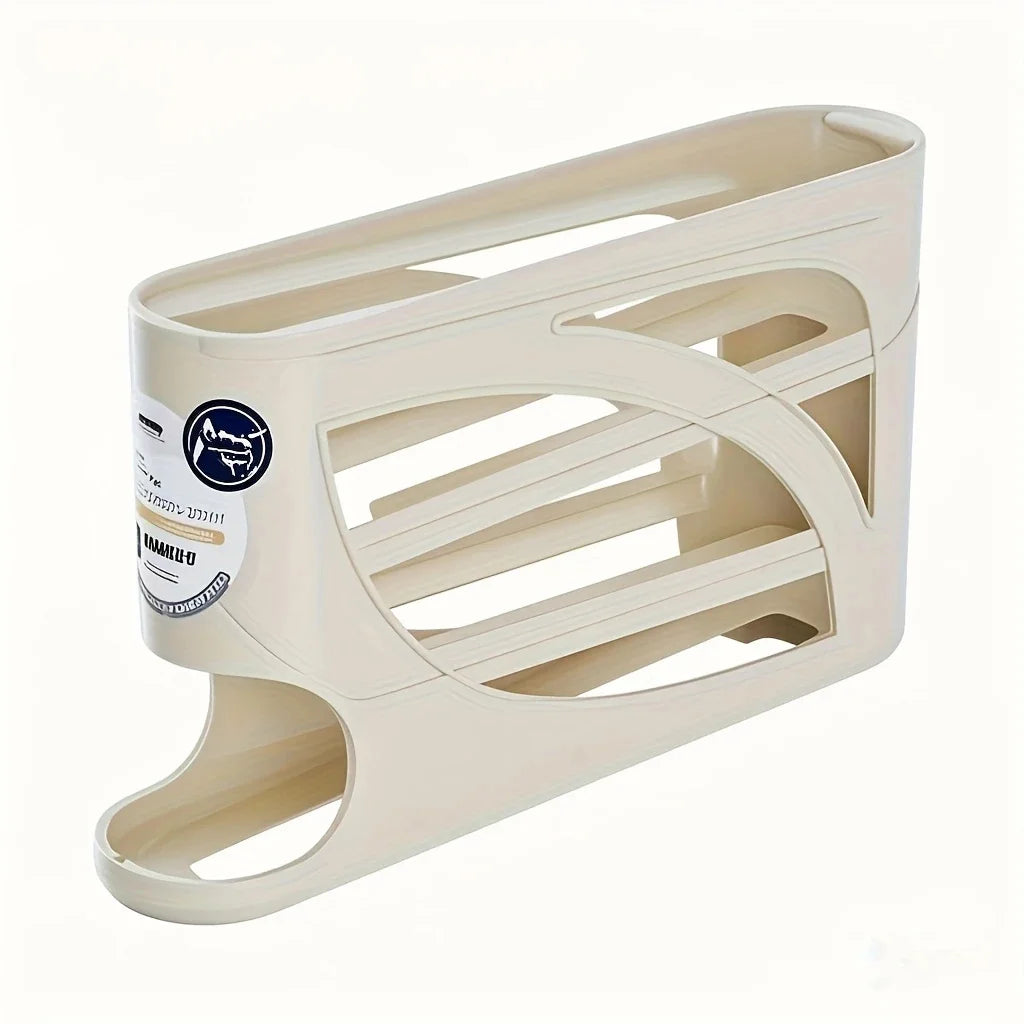 3-Tier Rolling Egg Holder for Fridge - Space-Saving Egg Organizer – image 7