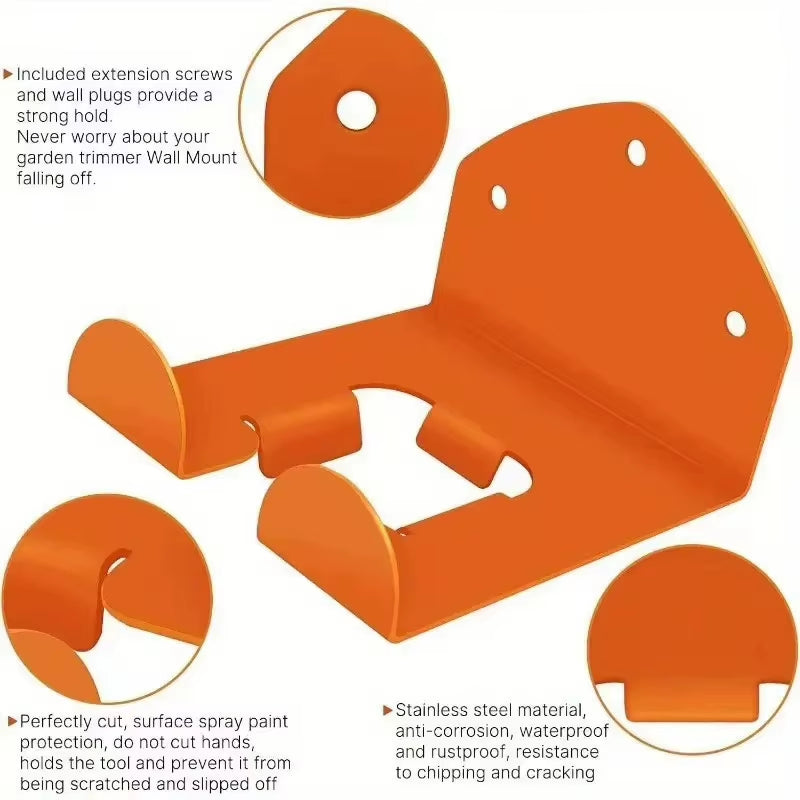 Wall-Mounted Trimmer & Power Tool Storage Rack – image 2