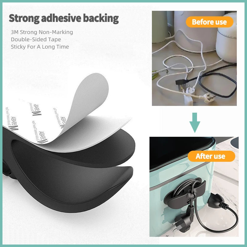 Appliance Cord Winder Organizer, Adhesive Cord Wrap Holders – image 7