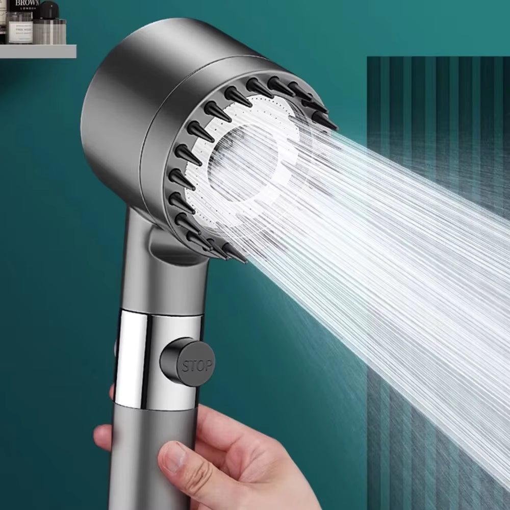 3-Mode Filtered High-Pressure Shower Head