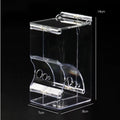 Hamster Feeder, Clear Hanging Food Dispenser for Small Pet Cages