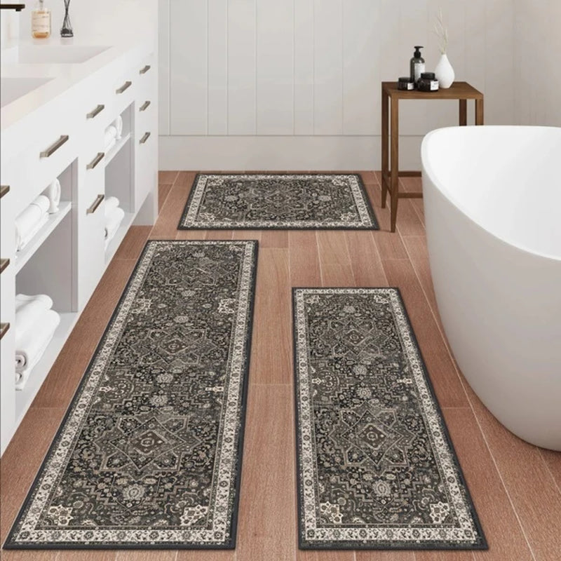 Kitchen Rug Set of 3, Washable Boho Non-Slip Rugs and Runner – image 3