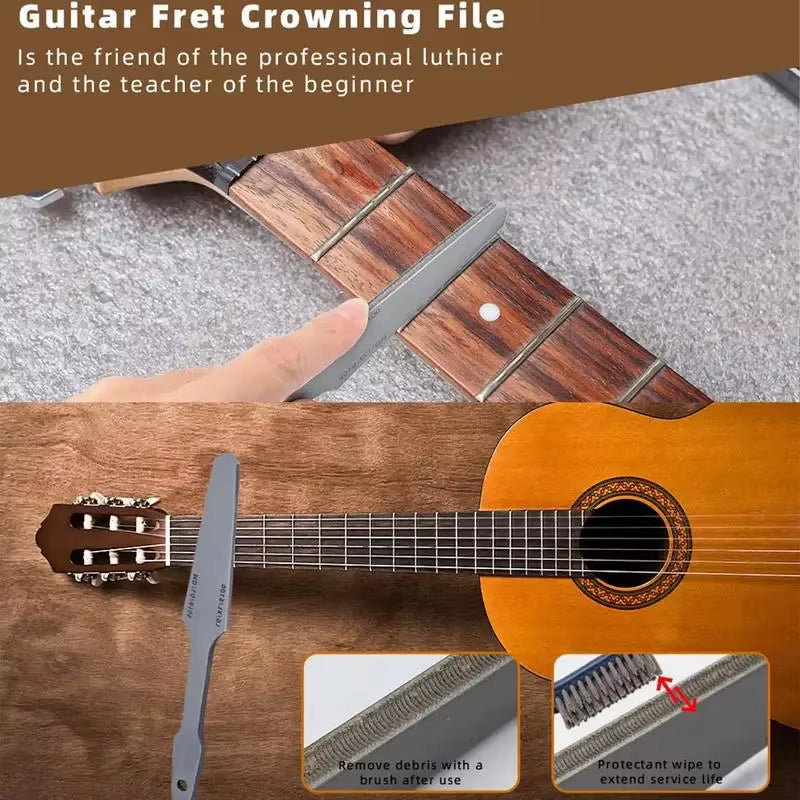 Guitar Fret File – Double-Sided Fret Crowning & Leveling Tool – image 4