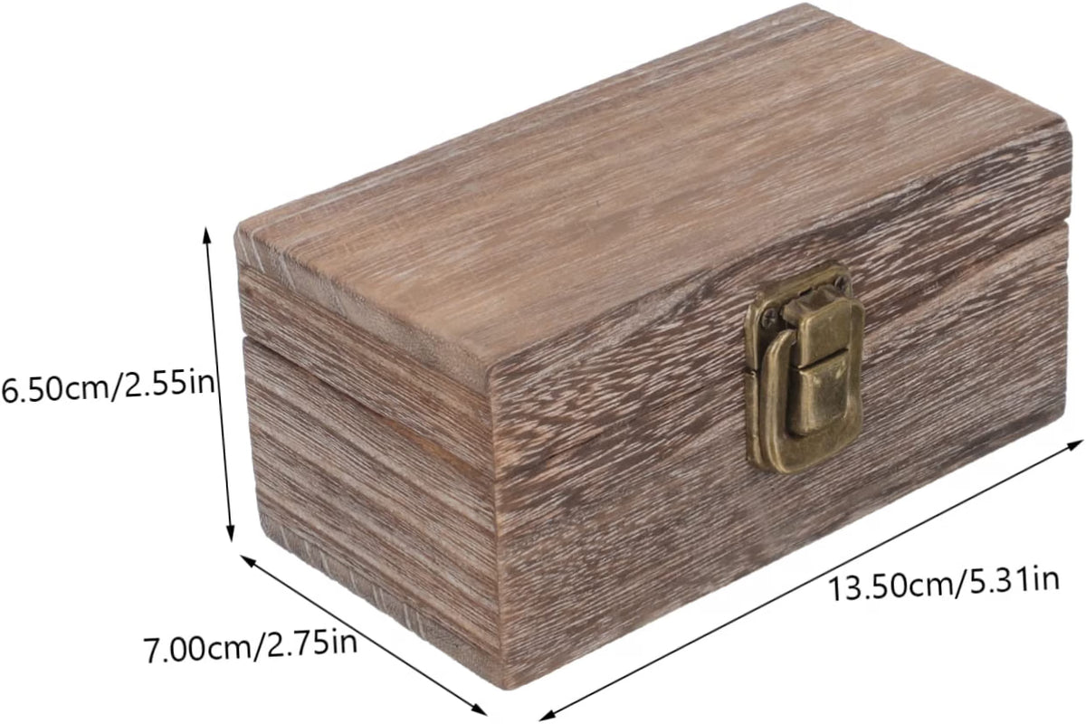 Jewelry Box – Small Wooden Organizer with Lid, Charcoal – image 9
