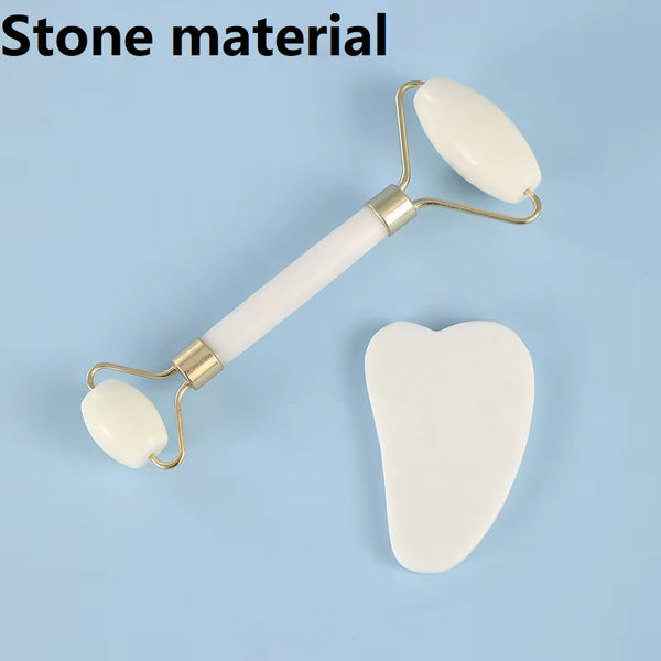 Gua Sha Stone Set - 2-Piece Facial Massage Tool