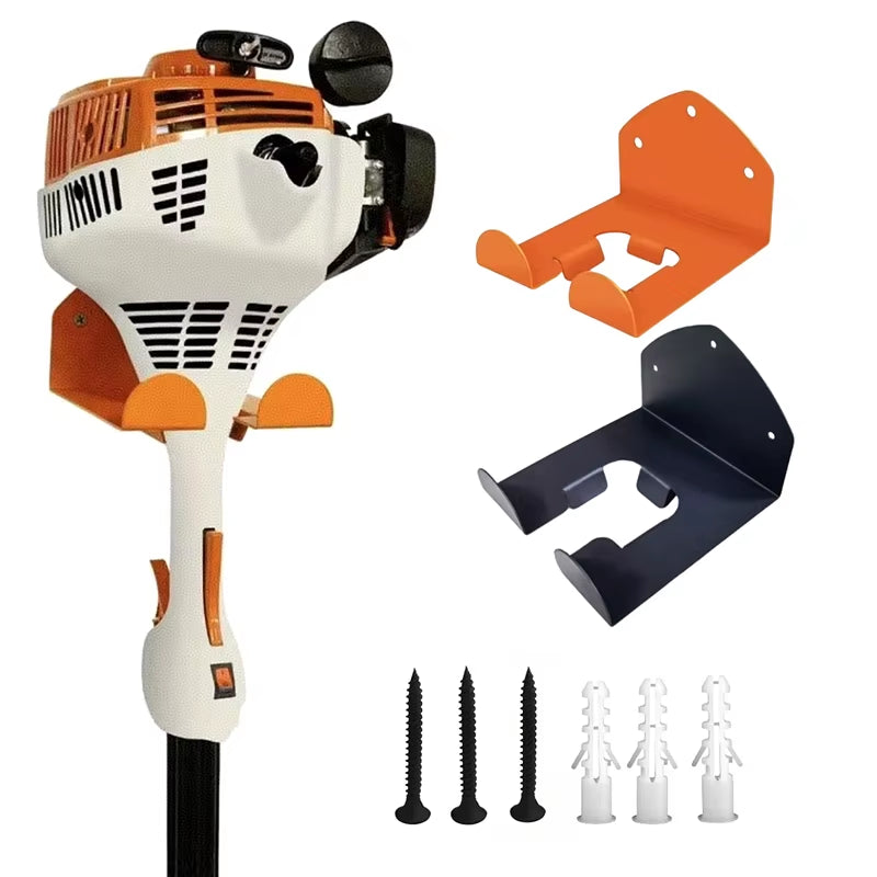 Wall-Mounted Trimmer & Power Tool Storage Rack