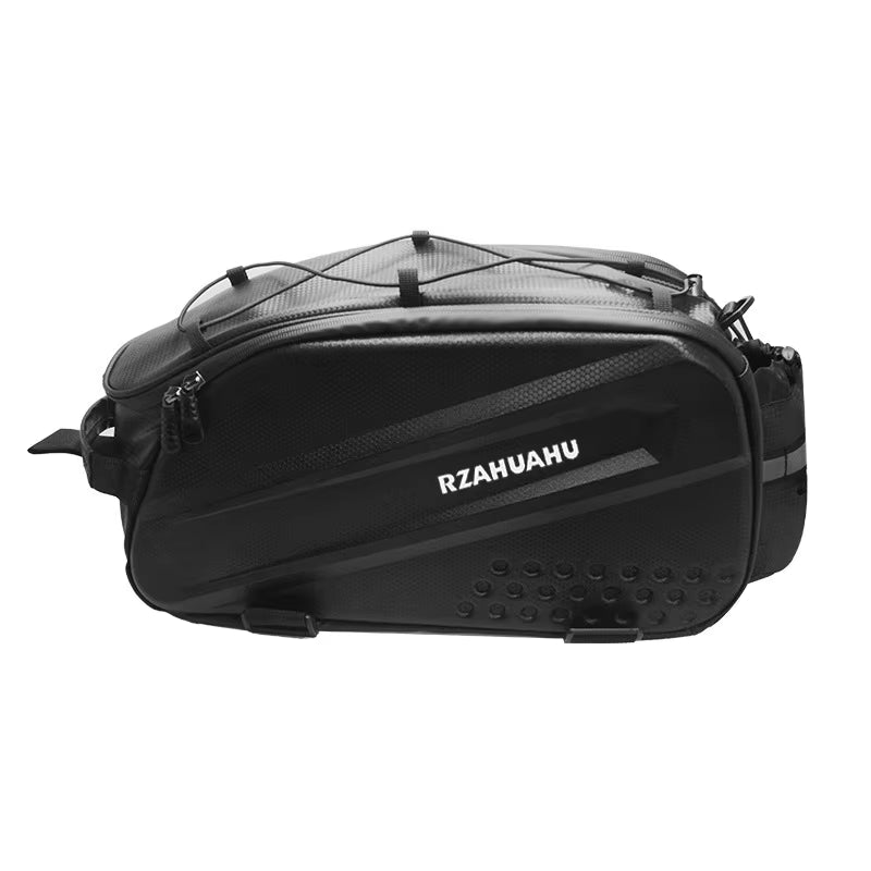 Bike Trunk Bag, Waterproof Rear Rack Bag with Shoulder Strap