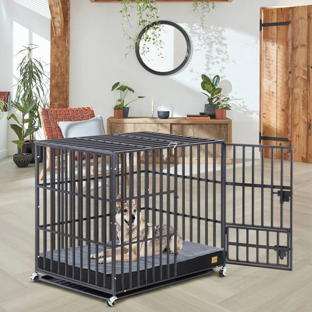 Washable Dog Bed – Foam Crate Bed with Removable Cover – image 6