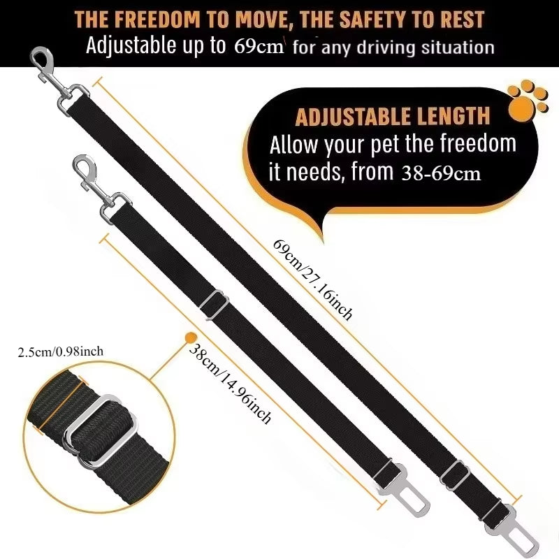Adjustable Pet Car Seat Belt Safety Lead – image 6