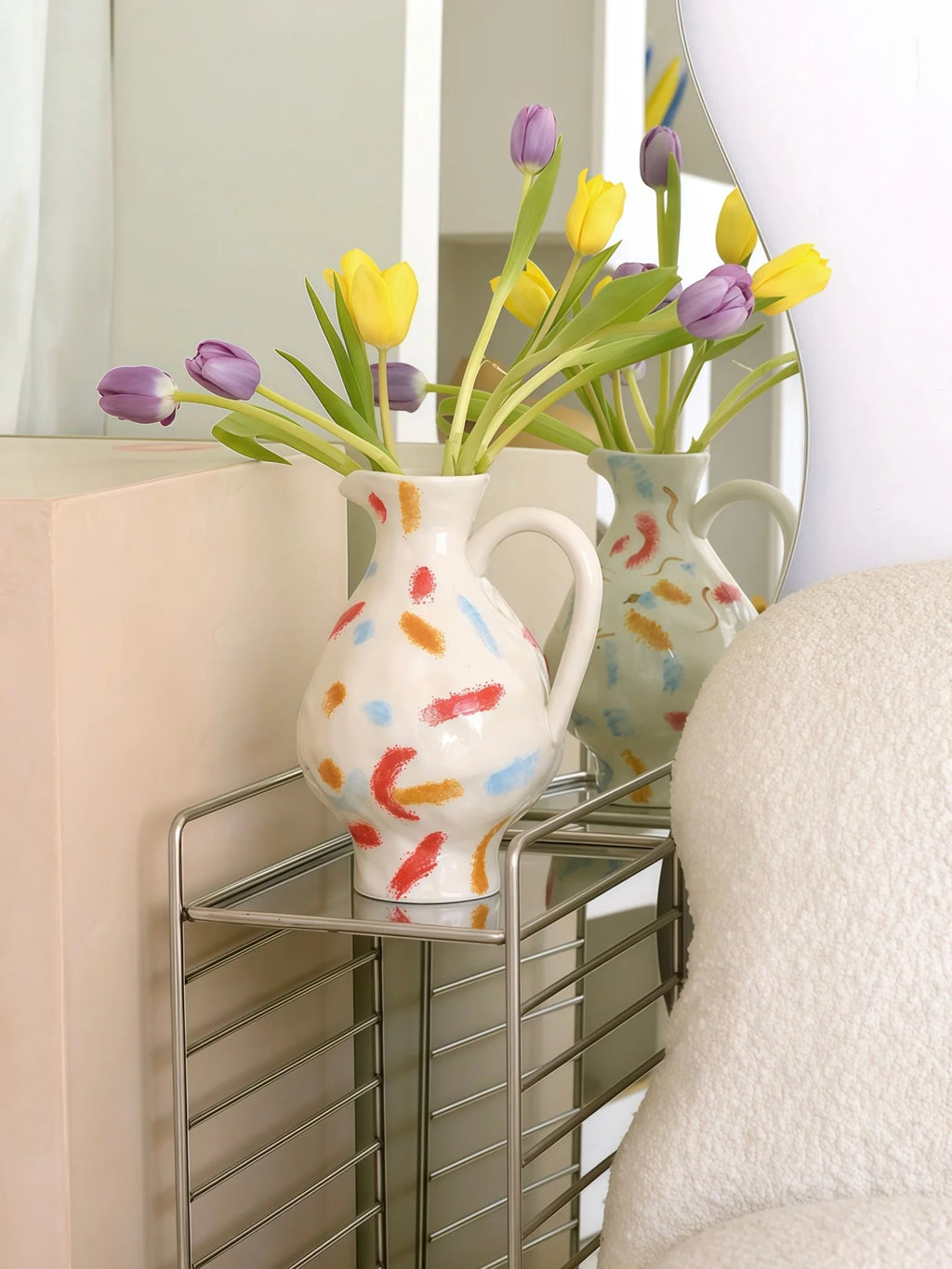 Handmade Nordic Pottery Jug Vase – image 8