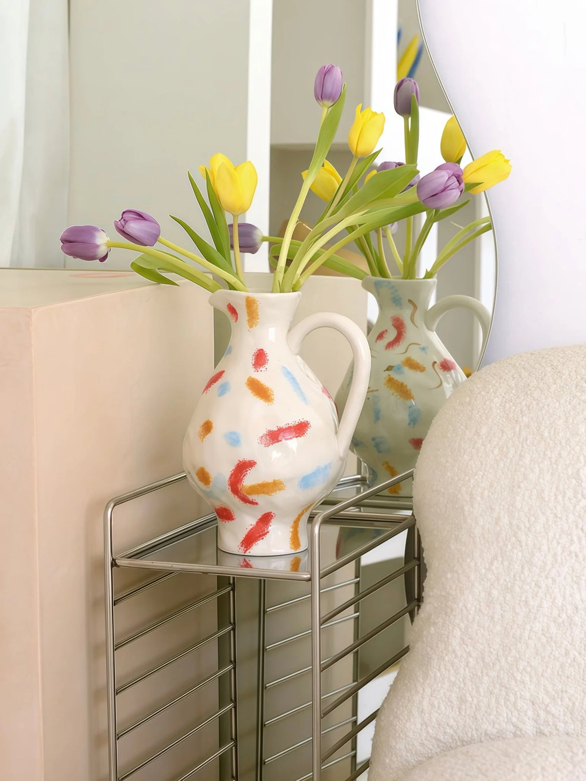 Handmade Nordic Pottery Jug Vase – image 8