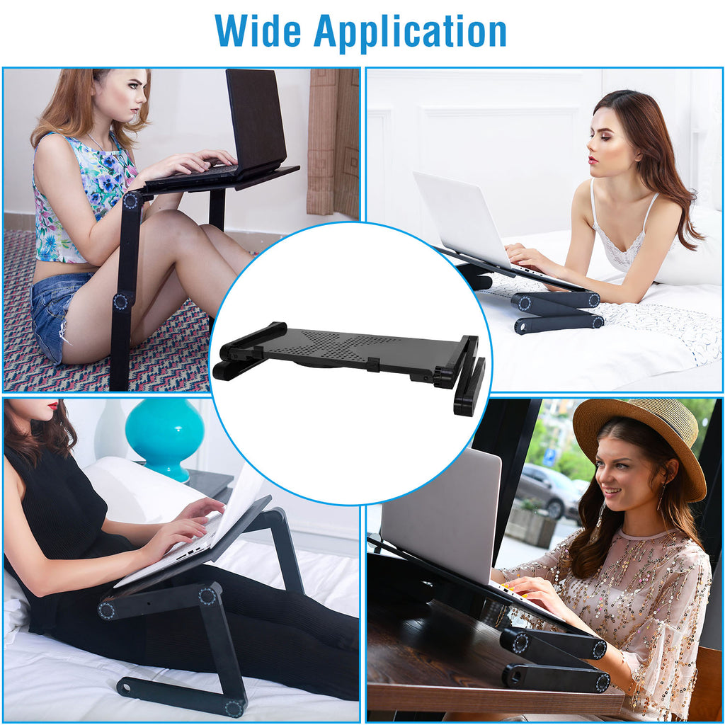 Foldable Laptop Table with Mouse Board, Aluminum – image 4