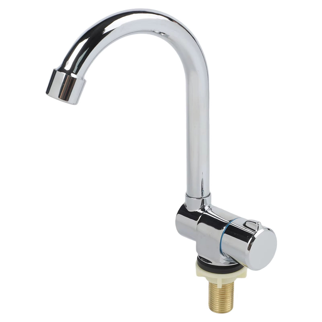 RV Folding Faucet, 360 Degree Swivel Stainless Steel Cold Water Tap