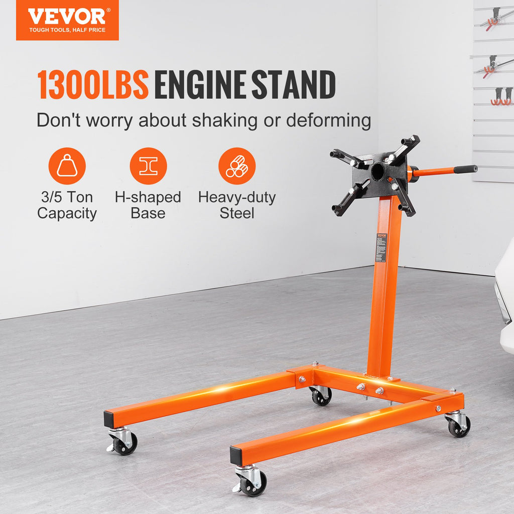 Rotating Engine Stand 1300 Lb With 360 Degree Head And 4 Casters – image 2
