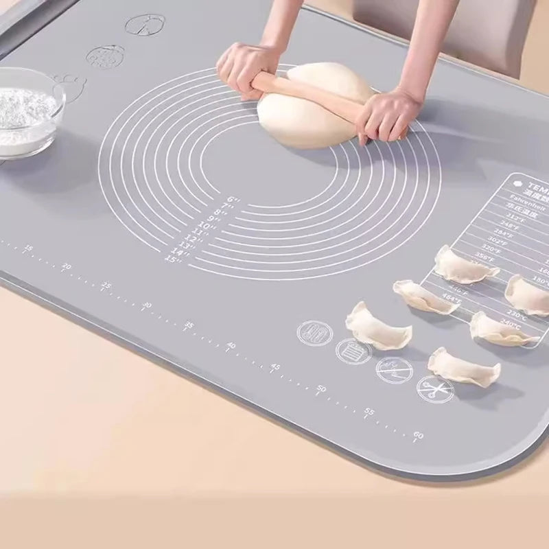 Silicone Pastry Mat - Extra Thick Non-Slip Dough Rolling Mat – image 4