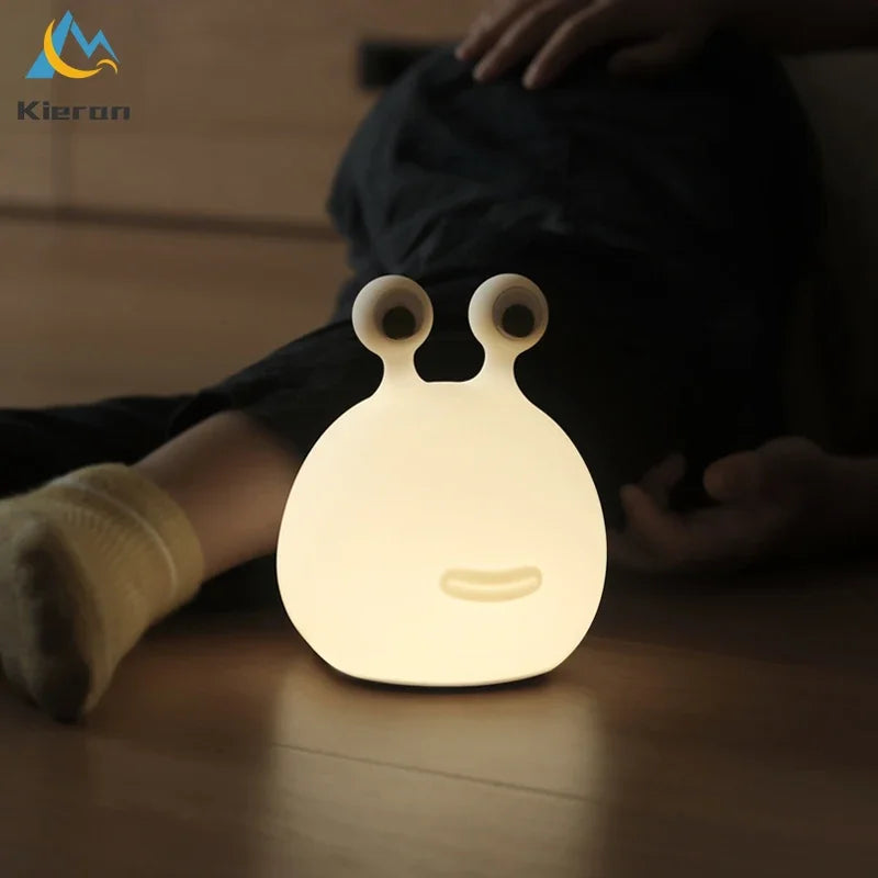 Slug Night Light - Silicone Touch LED Bedside Lamp