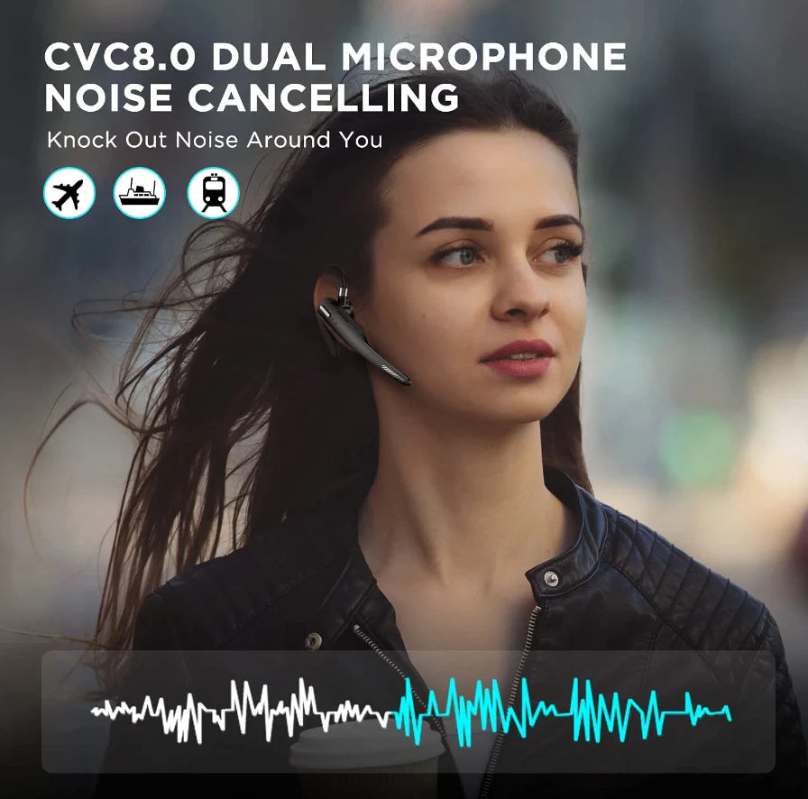Trucker Wireless Headset with Boom Mic, Noise Cancelling – image 9