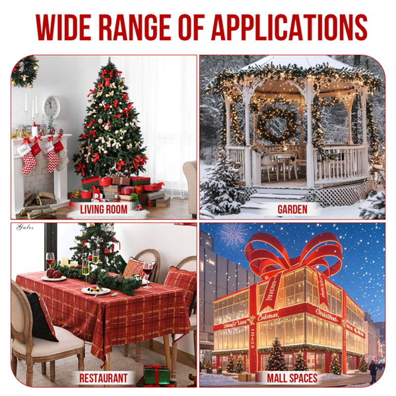 Pre-Lit Giant Christmas Bow Outdoor Decoration with 124 LED Lights – image 12