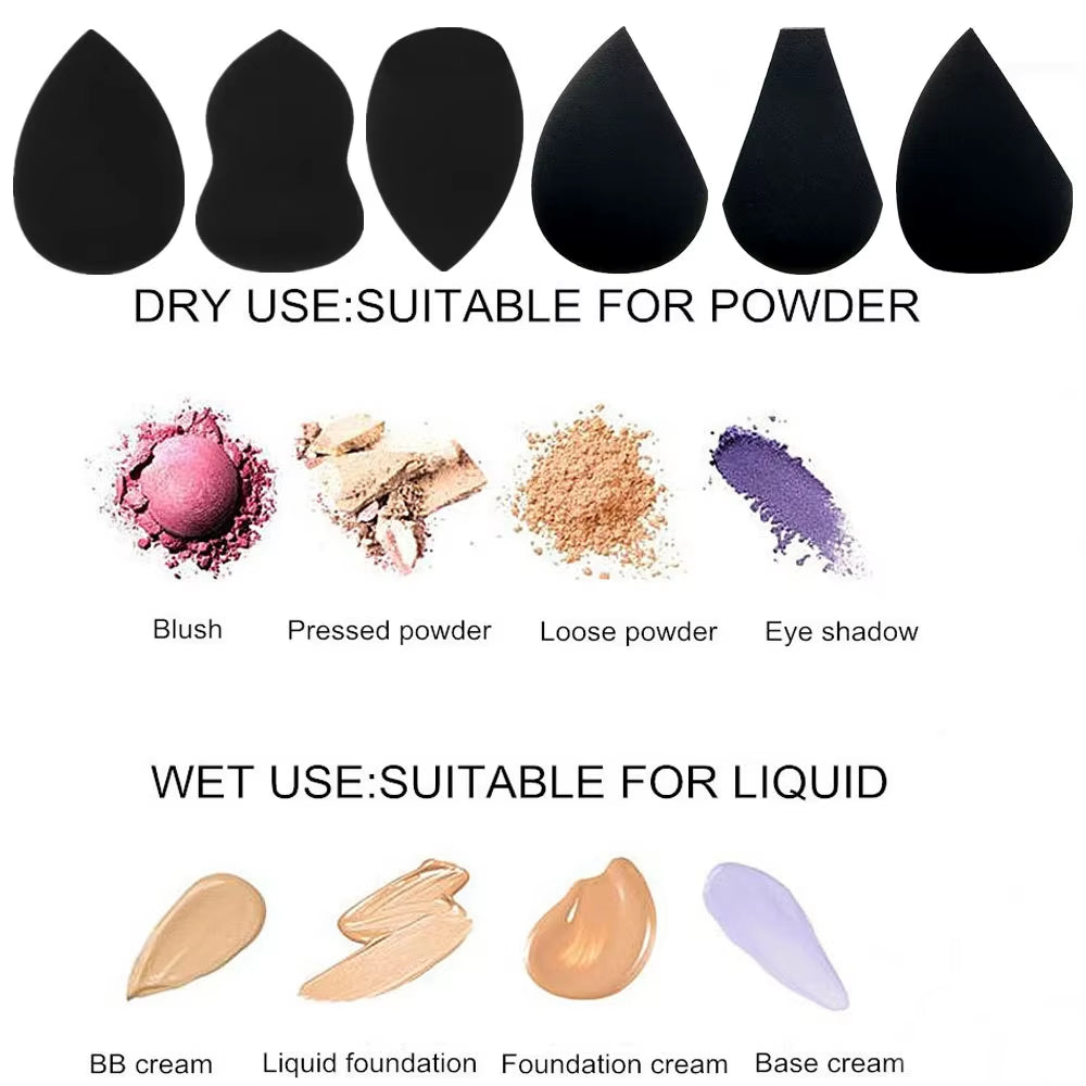 Black Makeup Blender Sponge – image 3