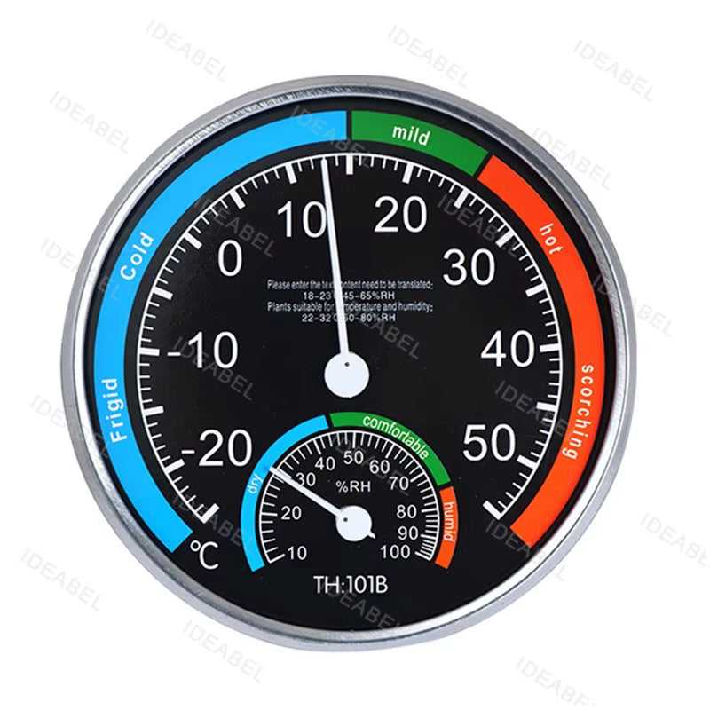 Dial Thermometer Hygrometer for Indoor and Outdoor Use