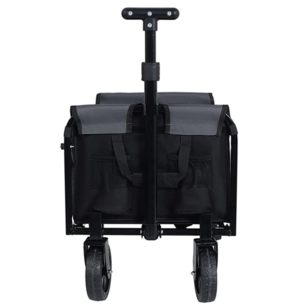 Convertible Folding Camping Wagon with Bench Seat and Storage – image 3