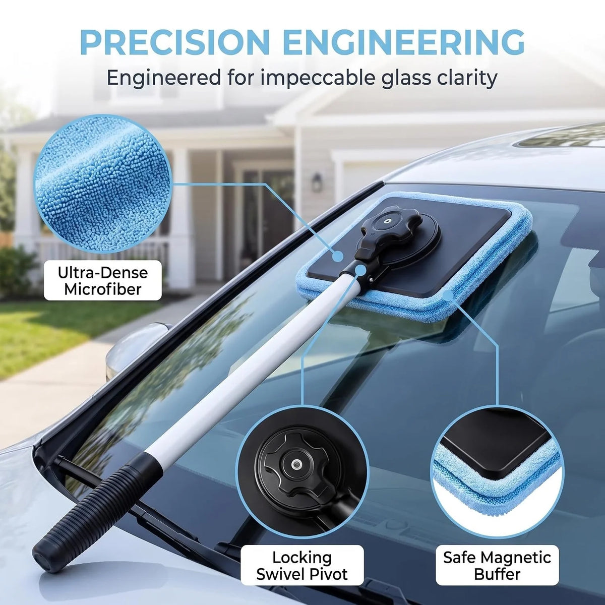 Magnetic Windshield Cleaner – Double-Sided Car Glass Cleaning Tool – image 4
