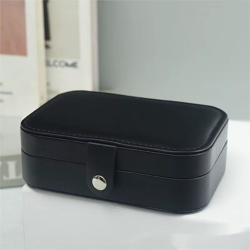 Double Layer Jewelry Box – Portable PU Leather Travel Organizer – image 10