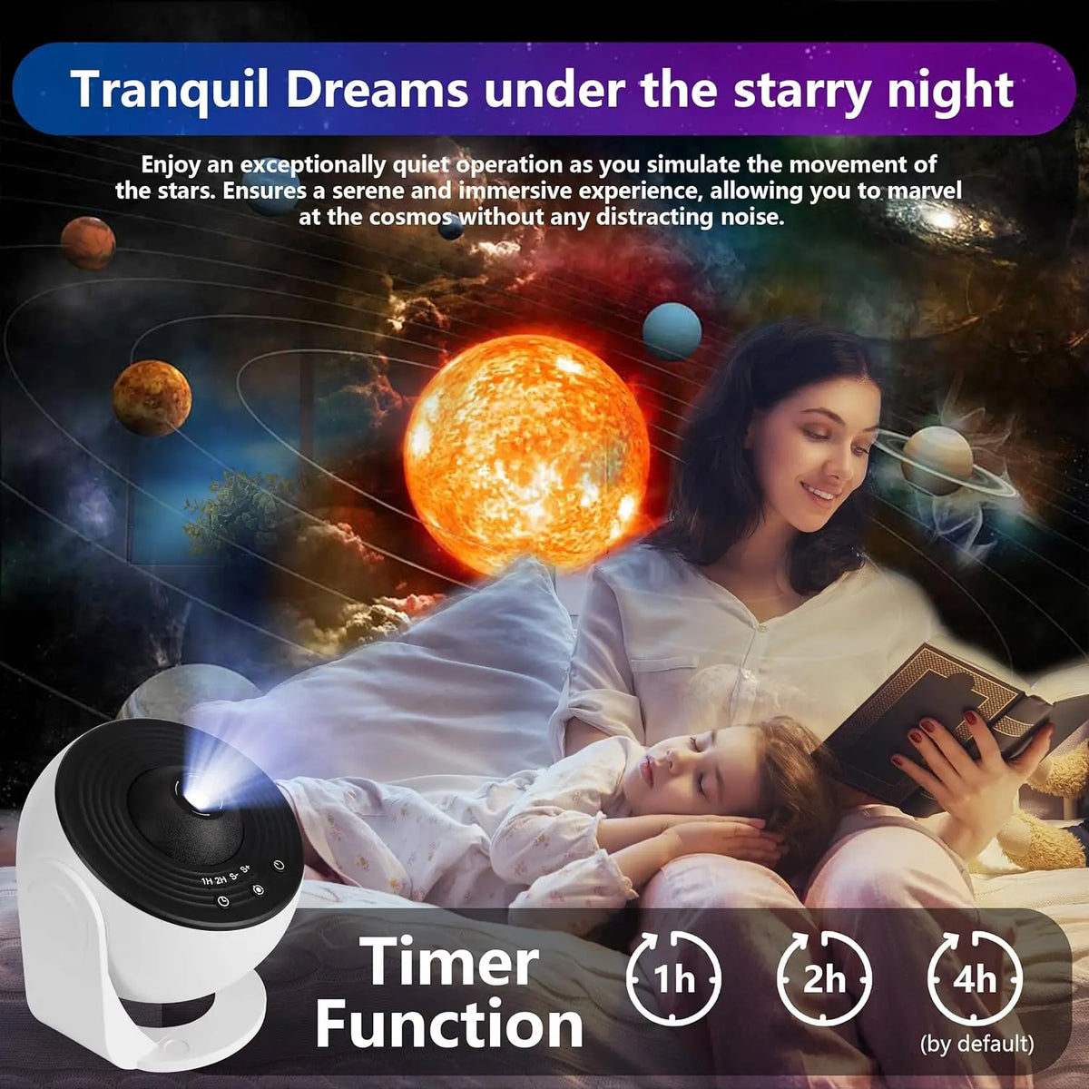 Galaxy Star Projector – Planetarium Night Light with 13 Discs – image 4