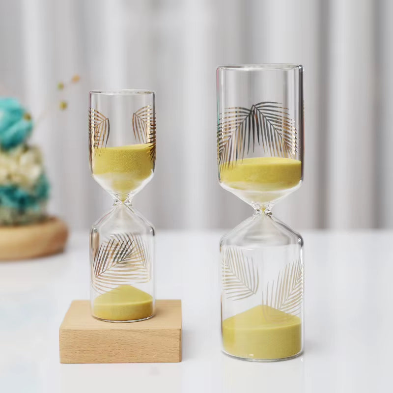Hourglass Sand Timer, Minimalist Glass Desk Decor 15 or 30 Min – image 5