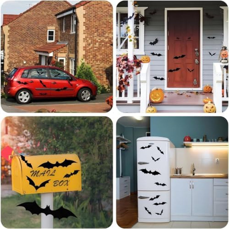 3D Bat Wall Decor – 56 Pack Halloween Wall Bats in 4 Sizes – image 5