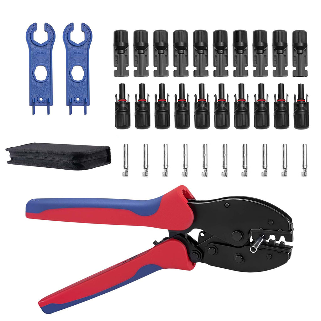 Solar Connector Crimping Tool Kit – Ratcheting 14–10 AWG – image 3