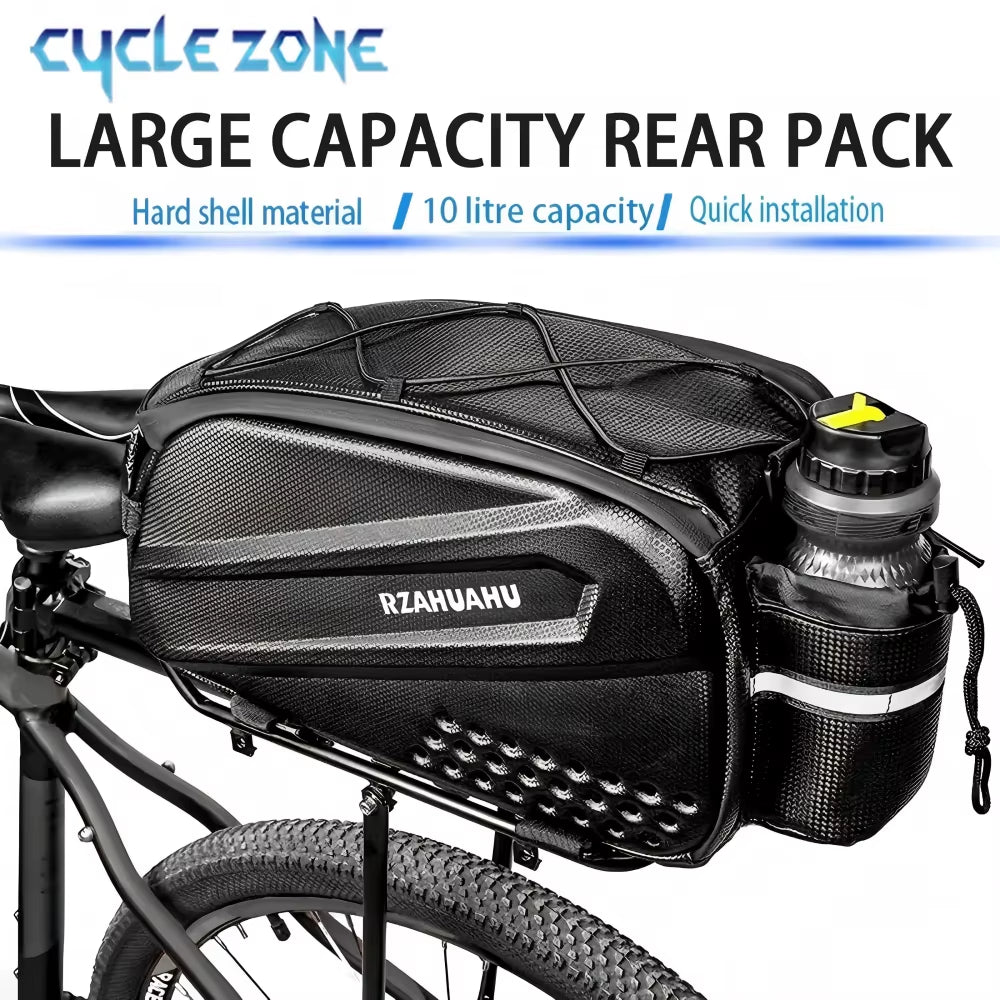 Bike Trunk Bag, Waterproof Rear Rack Bag with Shoulder Strap – image 2