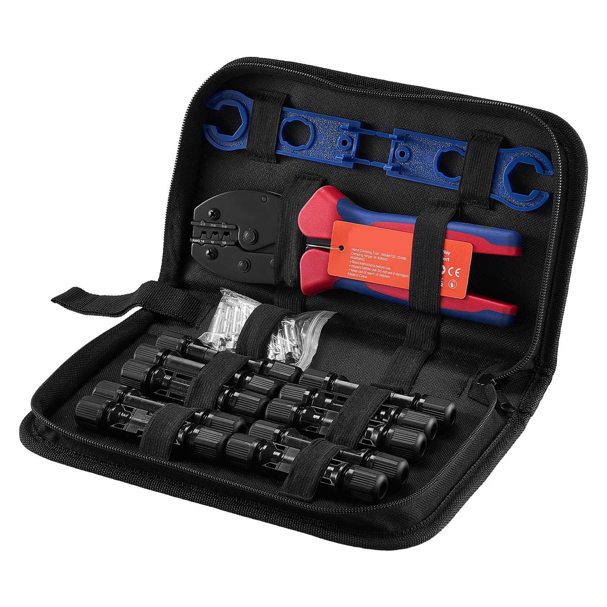 Solar Connector Crimping Tool Kit – Ratcheting 14–10 AWG – image 6