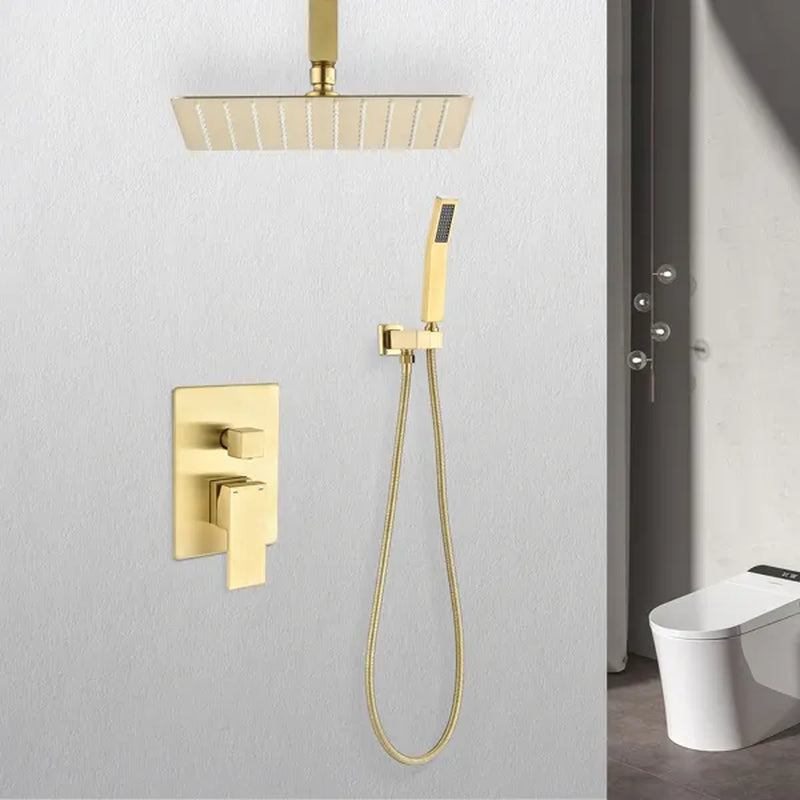 Ceiling-Mount Shower System with 12 in Square Rain Head and Handheld – image 11