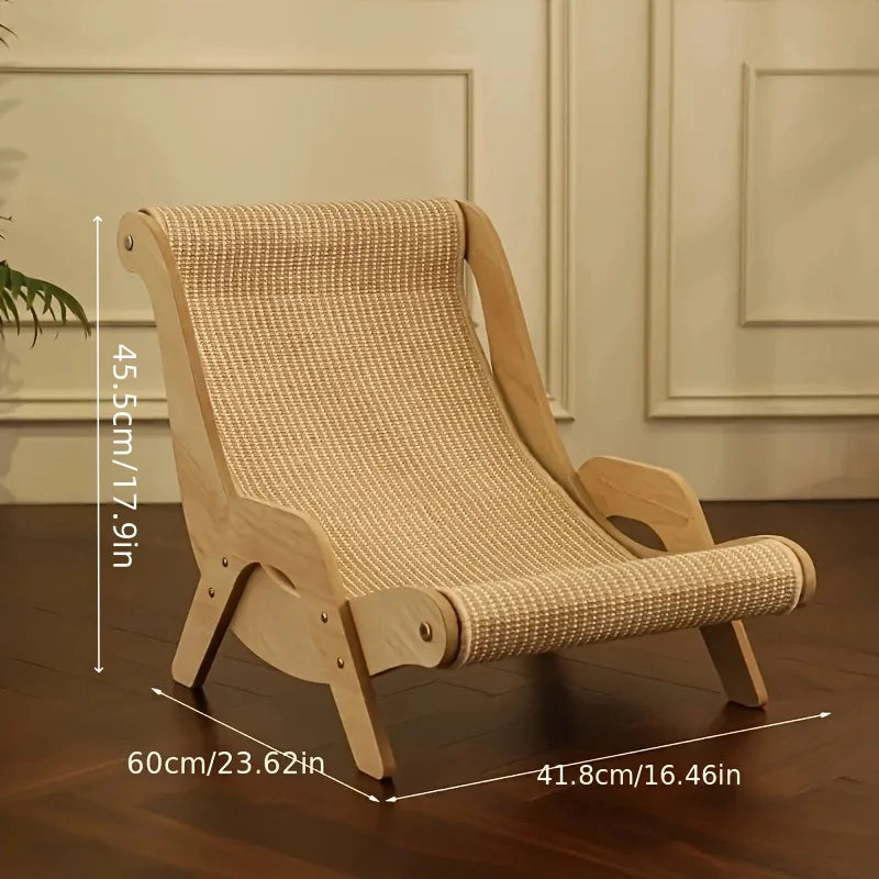 Sisal Cat Scratcher - L-Shaped Wood Scratching Board – image 3