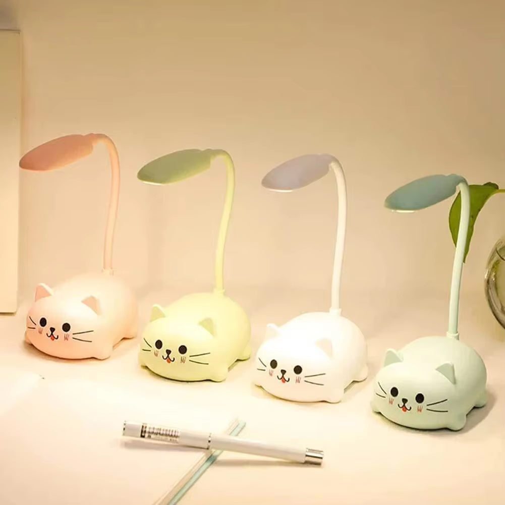 Cute Pig LED Night Light - Foldable USB Rechargeable Desk Lamp