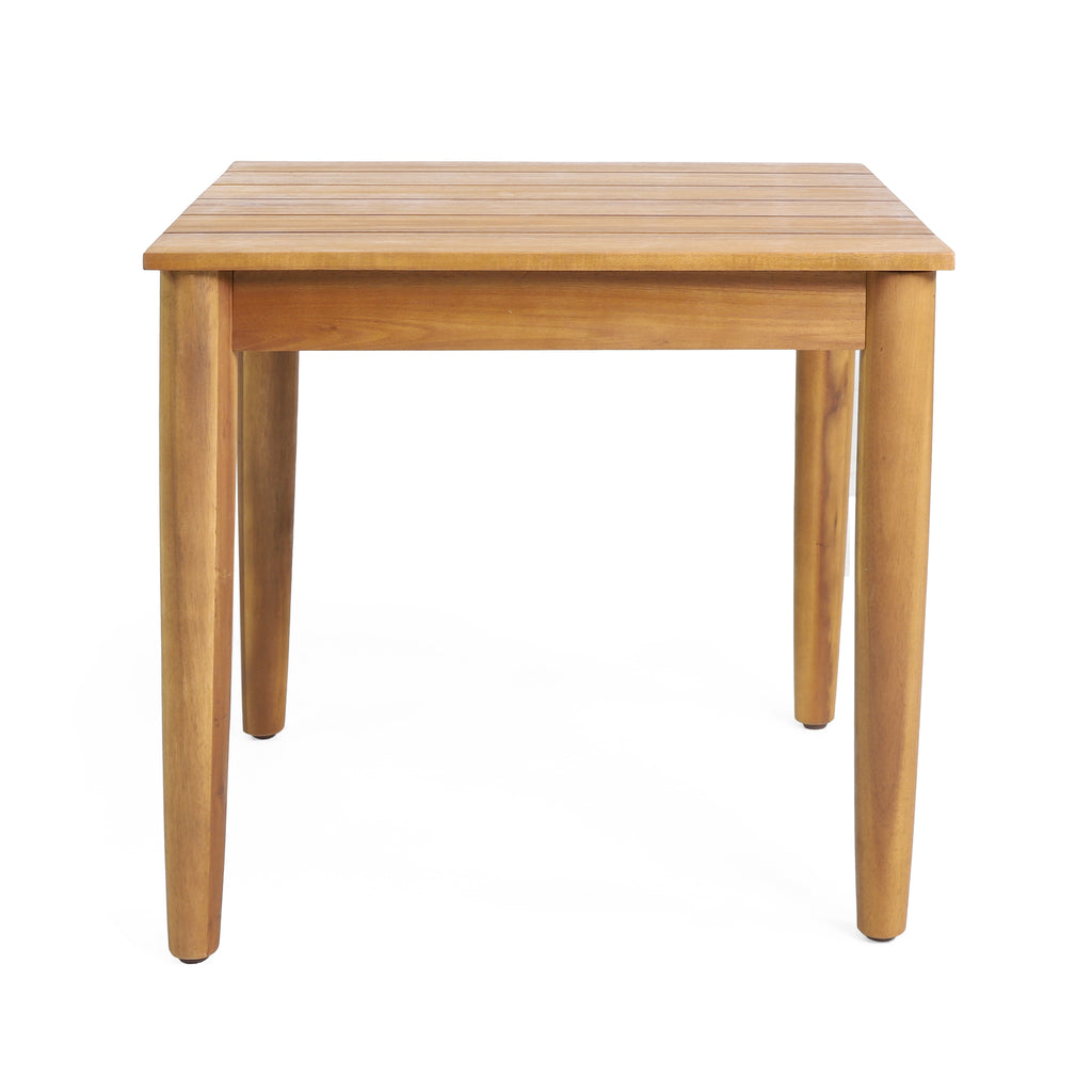 Teak Wood Side Table, 20 x 20 Inch Accent End Table – image 2