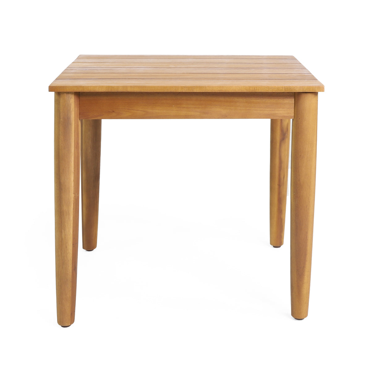 Teak Wood Side Table, 20 x 20 Inch Accent End Table – image 2
