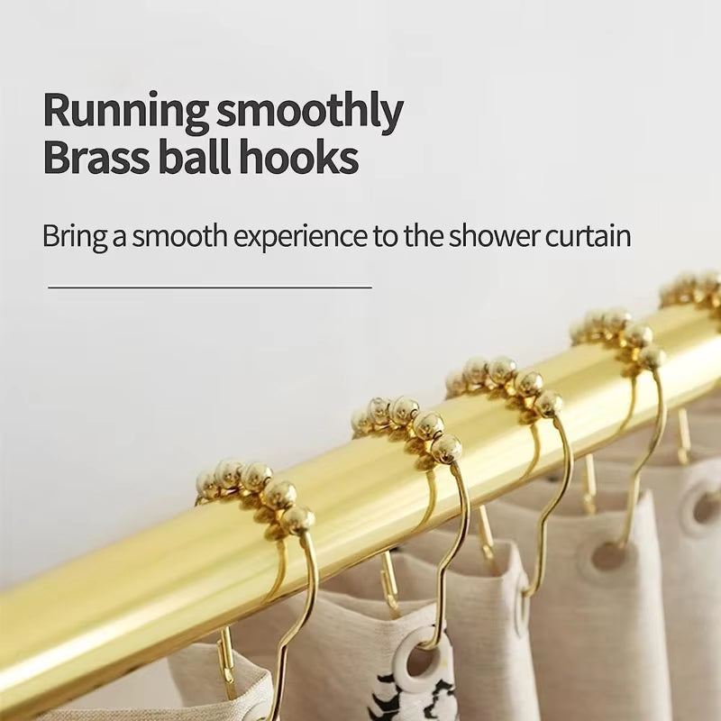 12-Pack Rust-Proof Shower Curtain Hooks – image 2