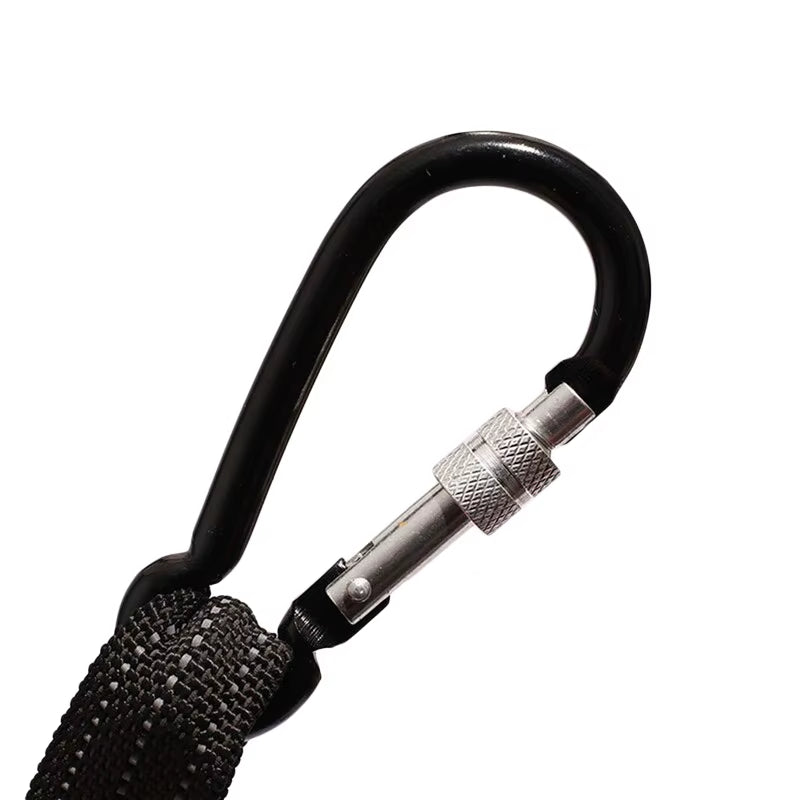 Oilfield Tool Lanyard Bungee Tether with Carabiner, 31 In