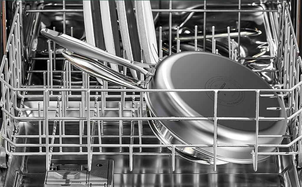 10 Inch Titanium Stainless Steel Frying Pan, PFAS-Free Nonstick – image 5