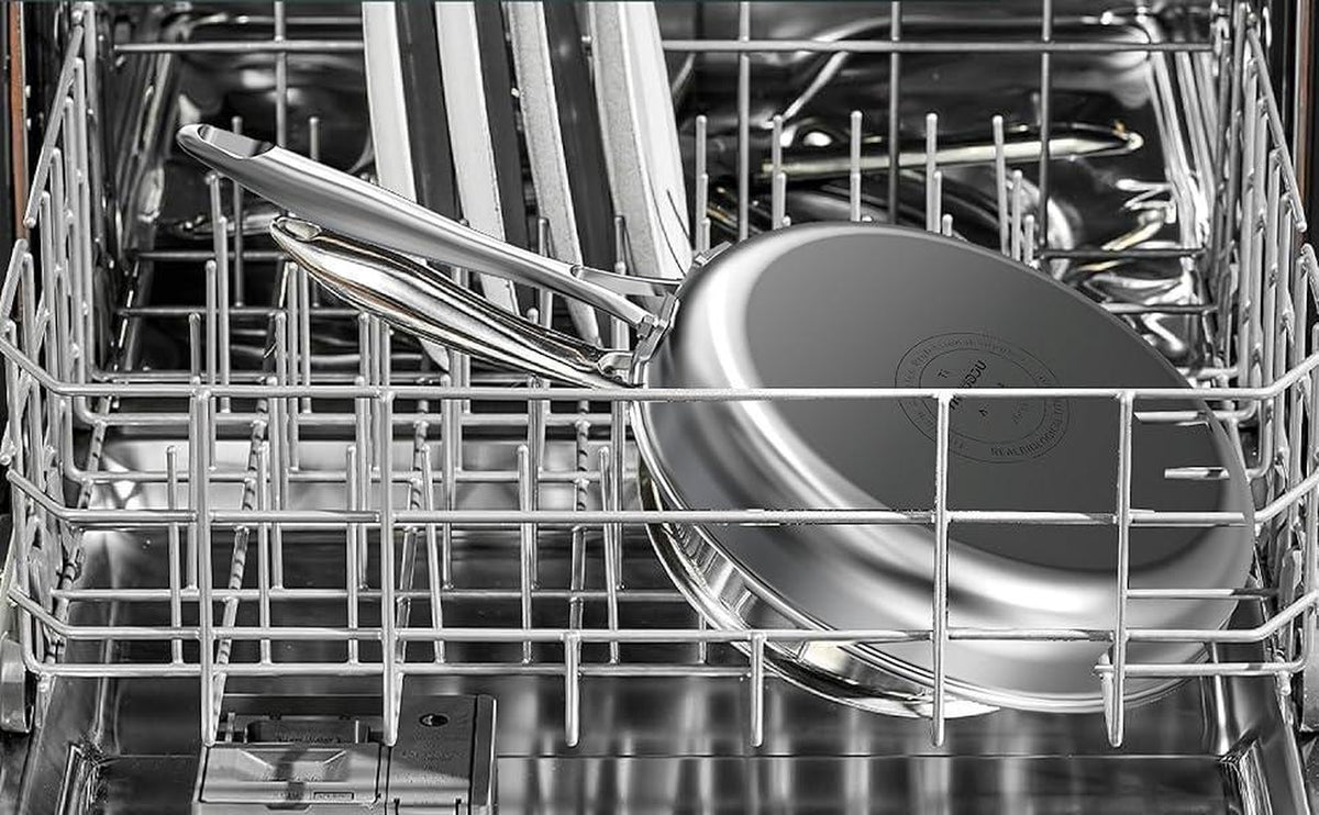 10 Inch Titanium Stainless Steel Frying Pan, PFAS-Free Nonstick – image 5
