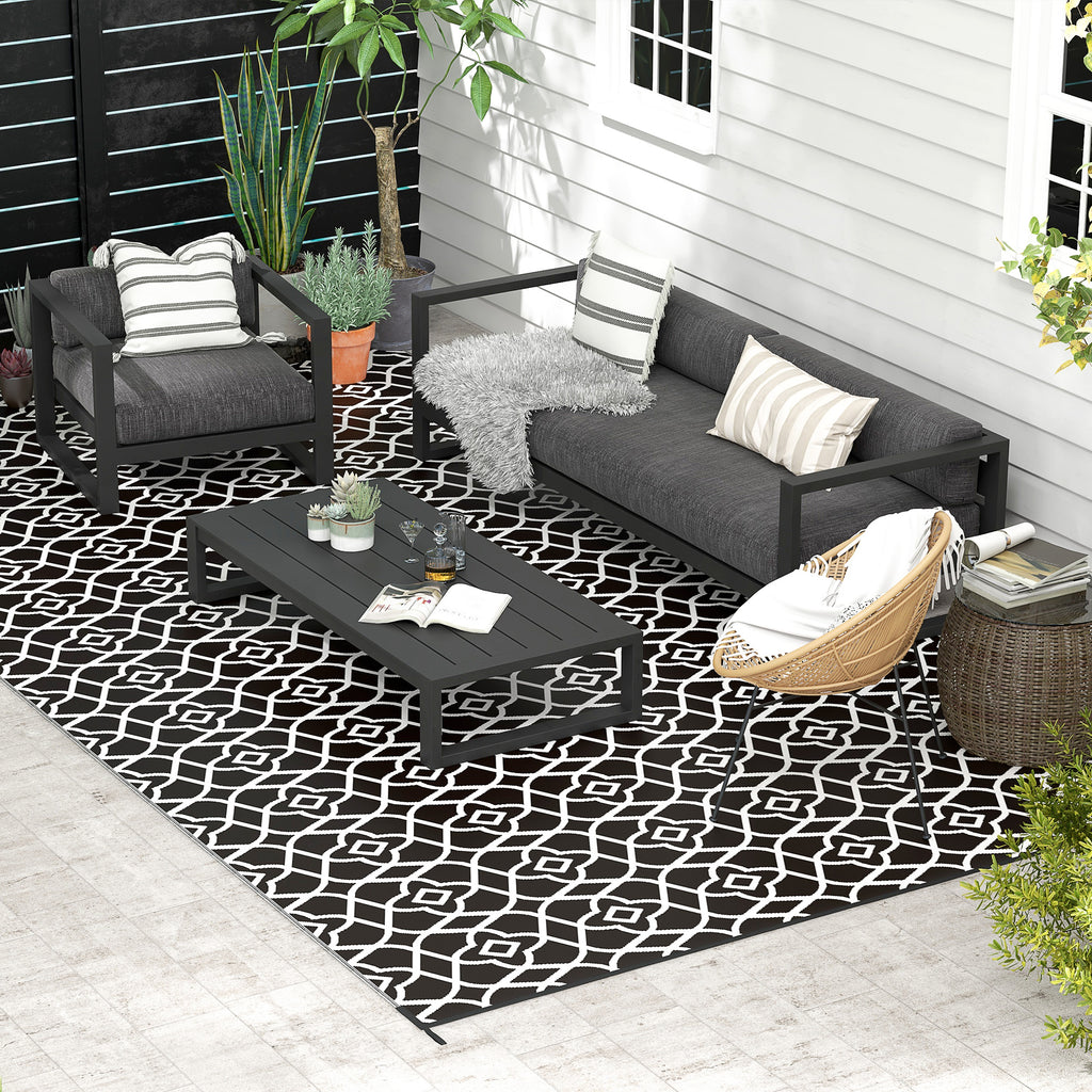 RV Outdoor Rug 9 x 18 ft, Reversible Camping Mat with Carry Bag – image 2