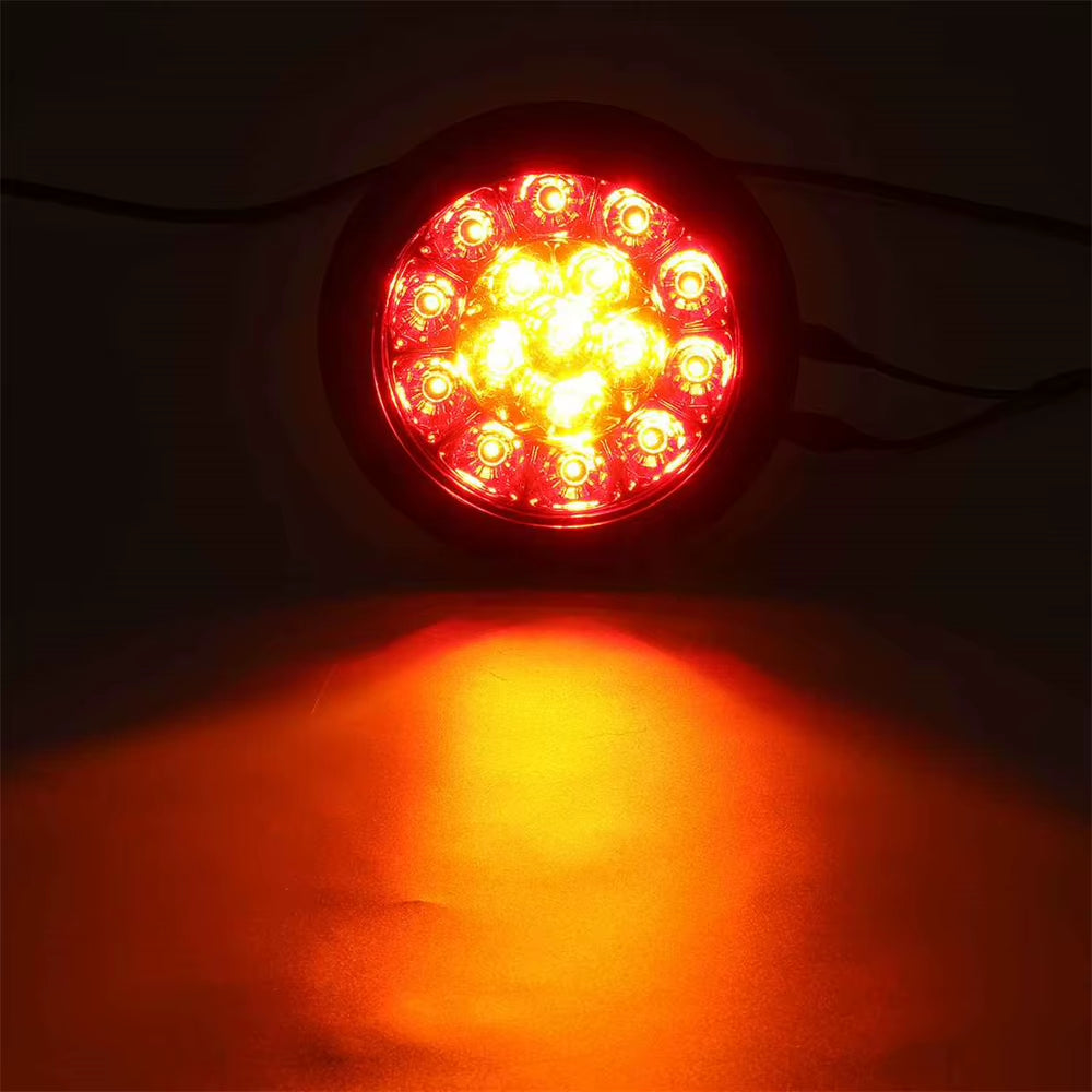 4 Inch Round LED Trailer Tail Lights, 2-Pack Stop Turn Tail – image 7